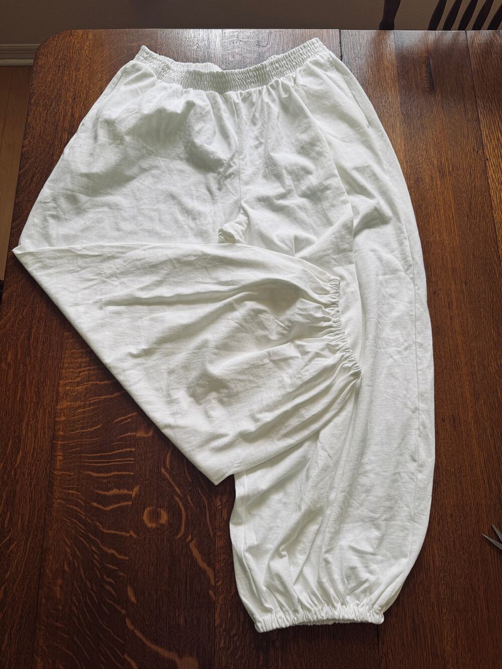 Free People White Cotton Balloon Pants M/L